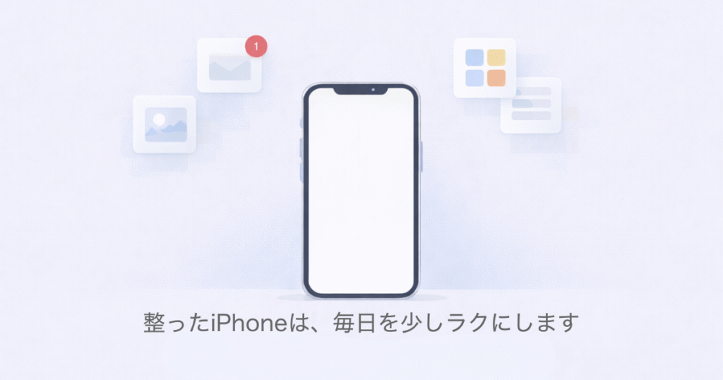 整ったiPhoneは、毎日を少しラクにします