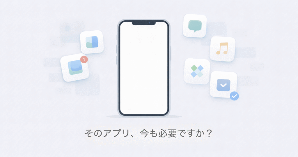 このアプリ、今も必要ですか？
