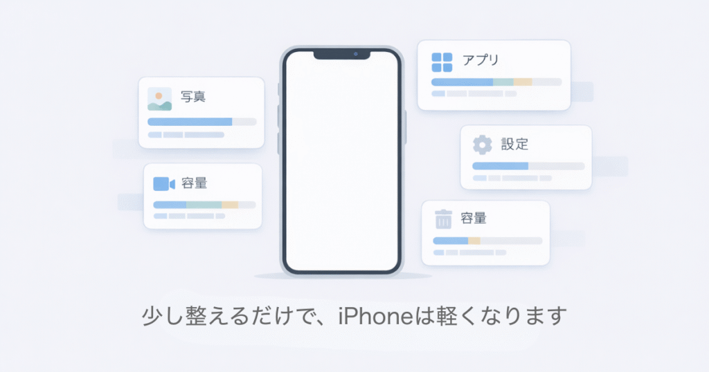 少し整えるだけで、iPhoneは軽くなります